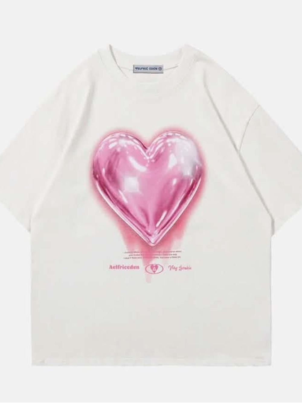 Aelfric Eden Love Balloon Graphic Oversized Tee, NEW!
